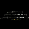 3Pcs Samurai Sword Set - Katana, Wakizashi and Tanto with Stand