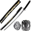 Samurai Sword Gold Dragon Engraving