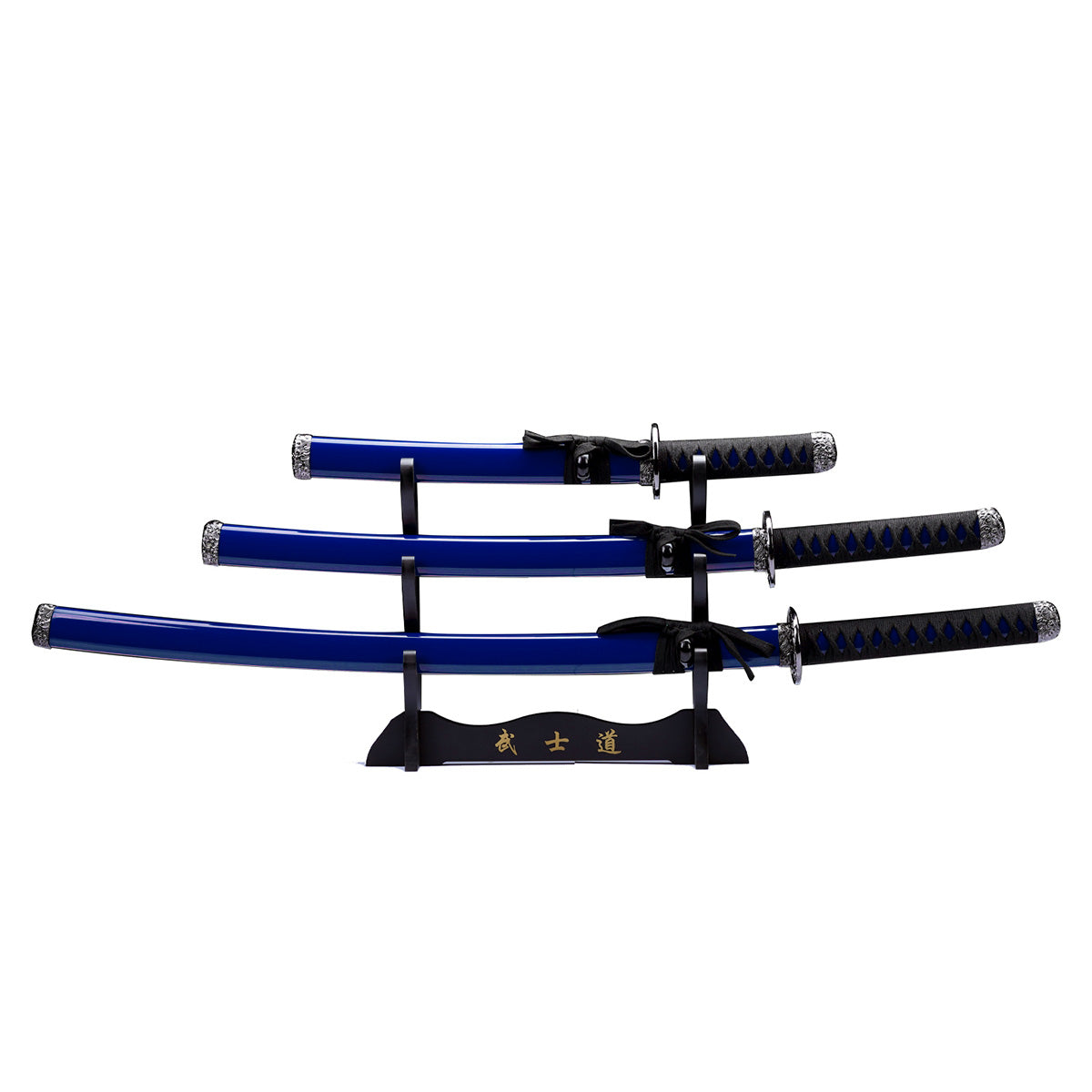 3pcs-samurai-sword-set-with-stand-katana-wakizashi-and-tanto