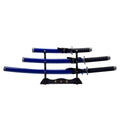 3Pcs Samurai Sword Set with Stand - Katana, Wakizashi and Tanto