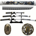 3-Piece Samurai Sword Set with Katana, Wakizashi & Tanto | SA127WT-DW