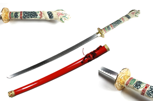 42.5" Red Dragon Samurai Sword