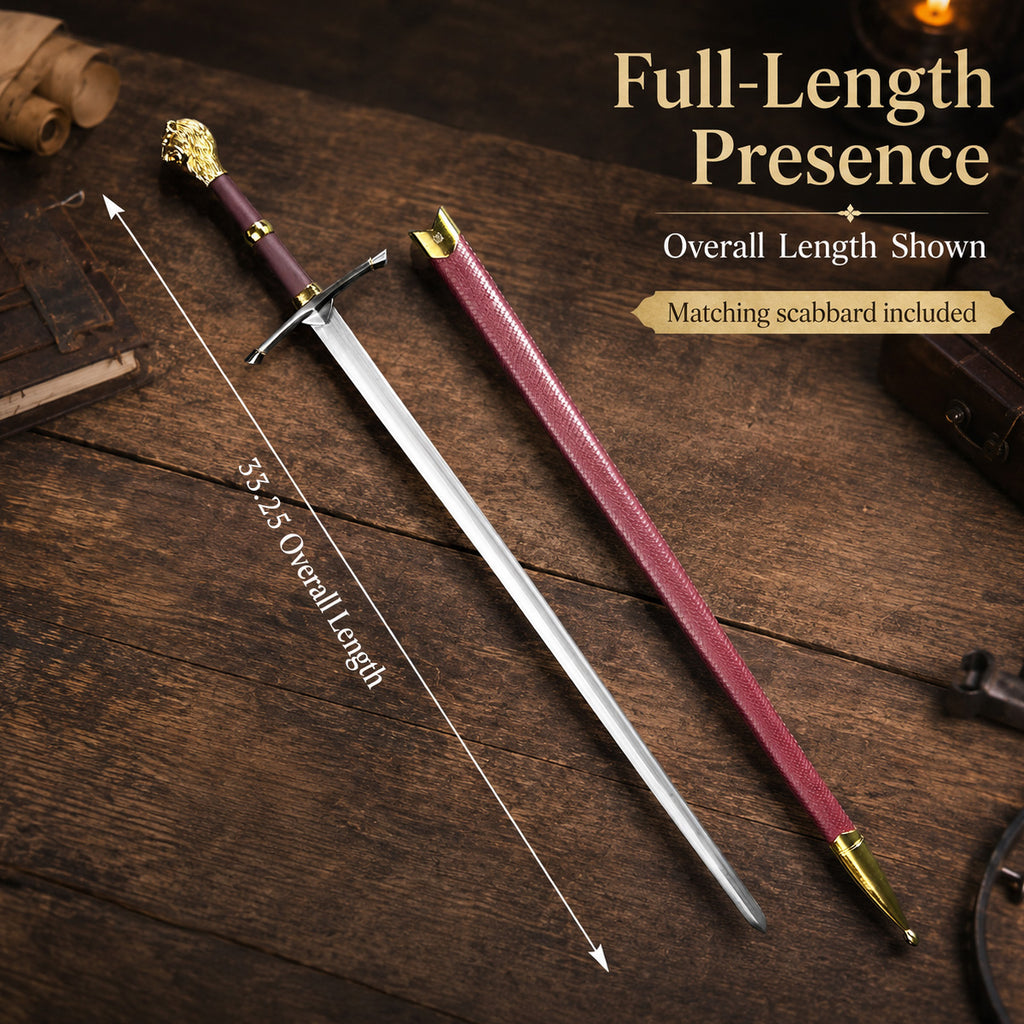 39" Lion head one hand sword