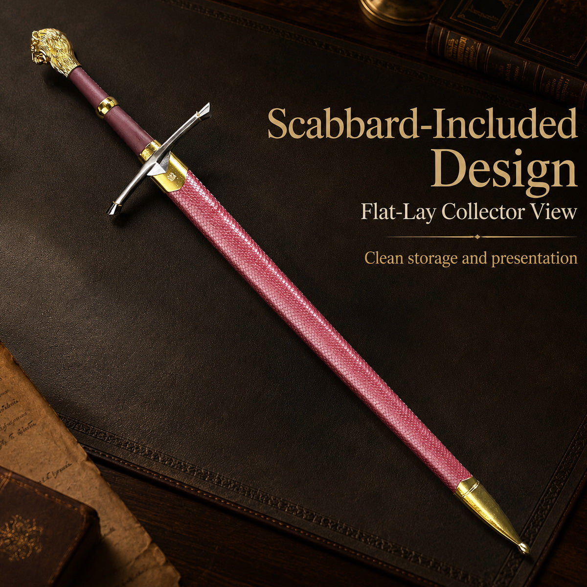 39" Lion head one hand sword