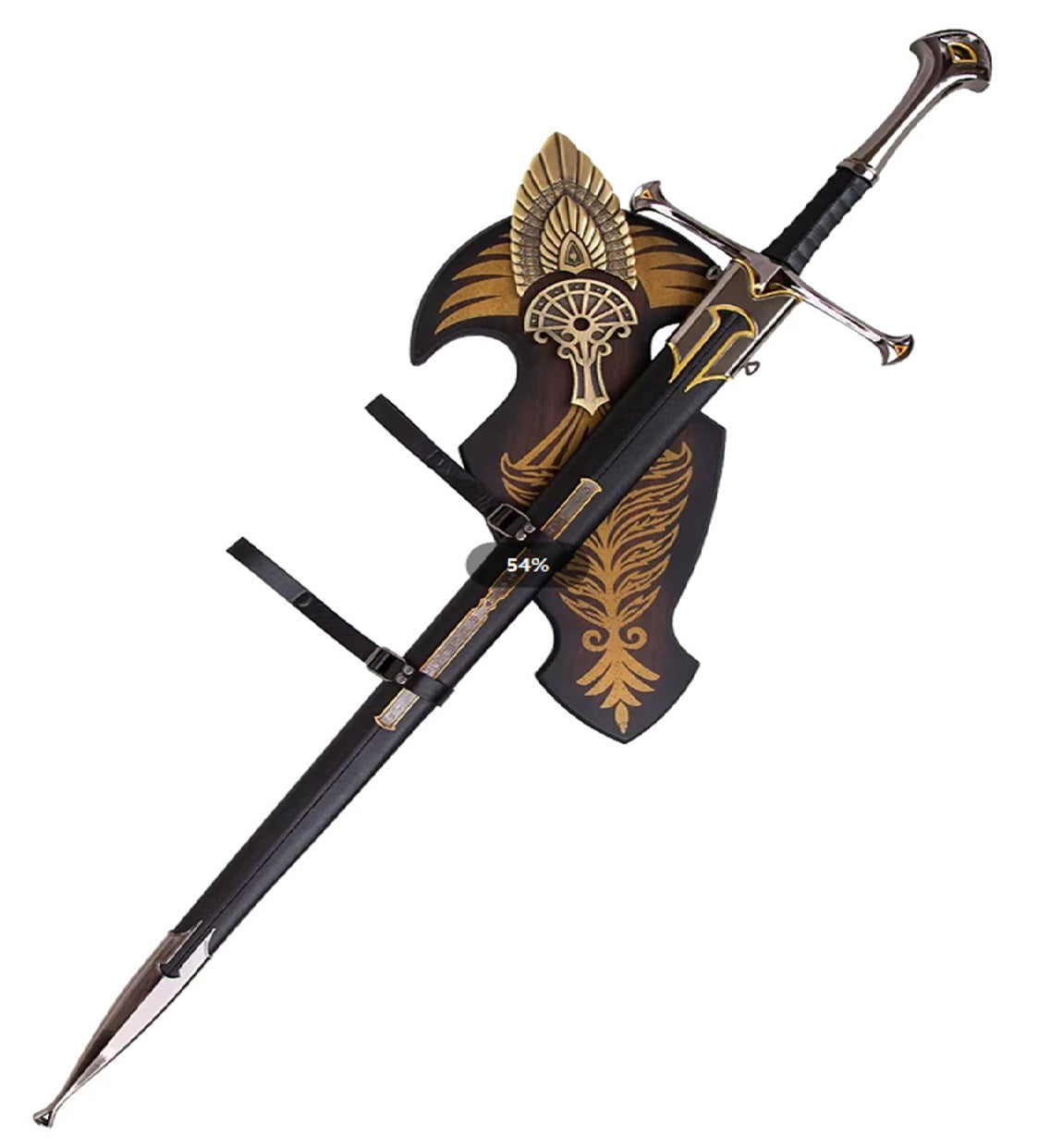 Decorative Medieval King's Sword with Plaque