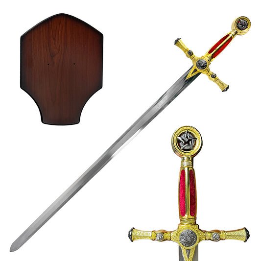 45 1/4" Red Masonic Sword