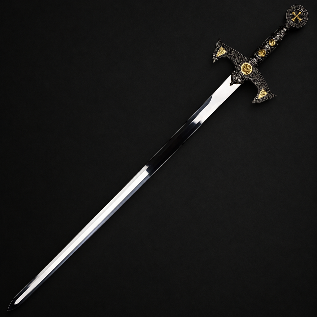 38" Knights of Templar One Hand Sword