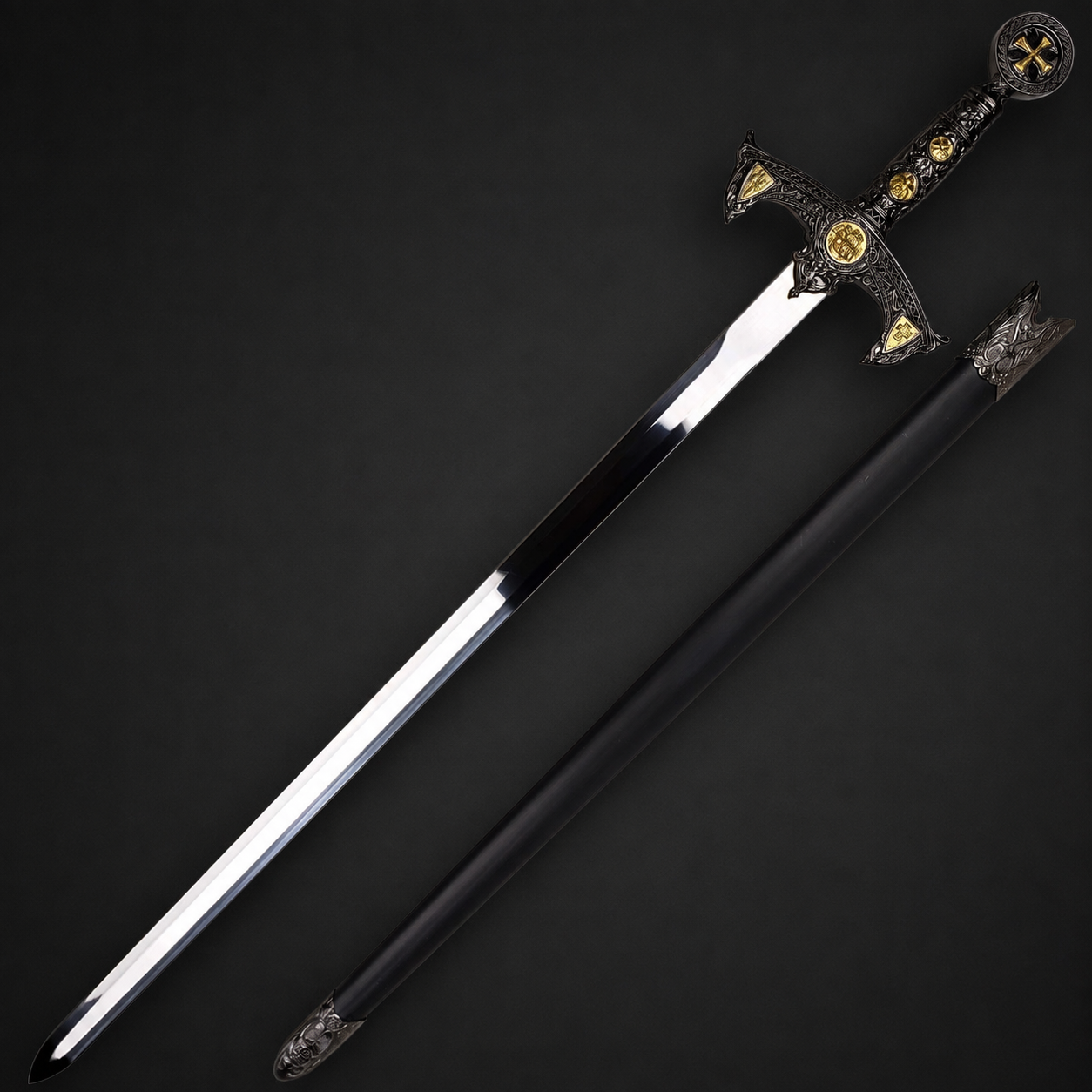 38" Knights of Templar One Hand Sword