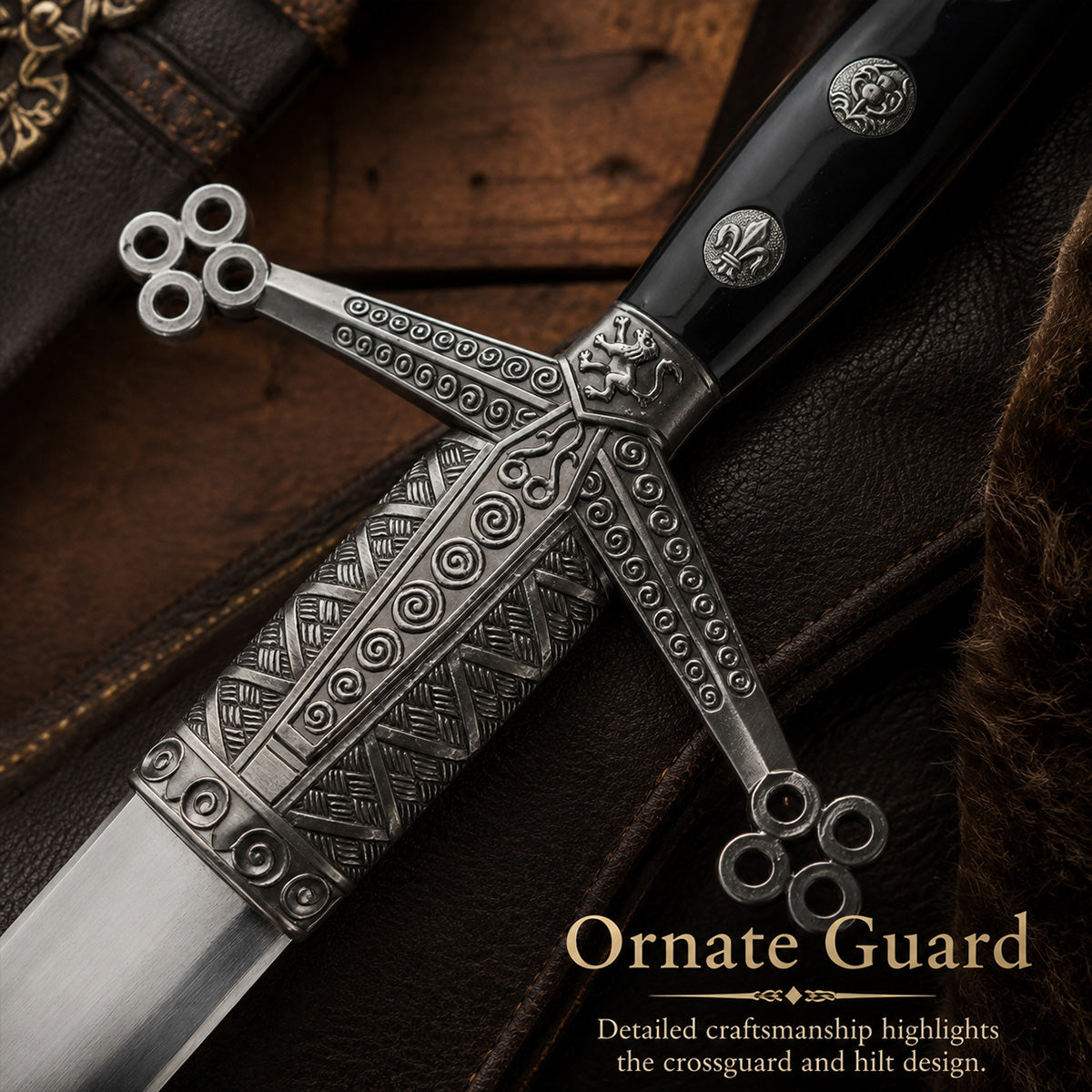 43 3/4" Claymore Sword with Scabbard