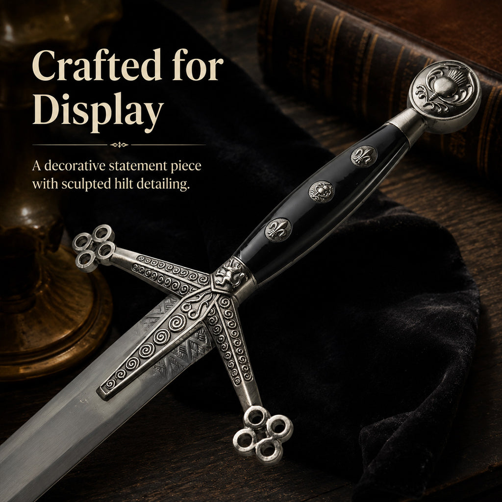 43 3/4" Claymore Sword with Scabbard