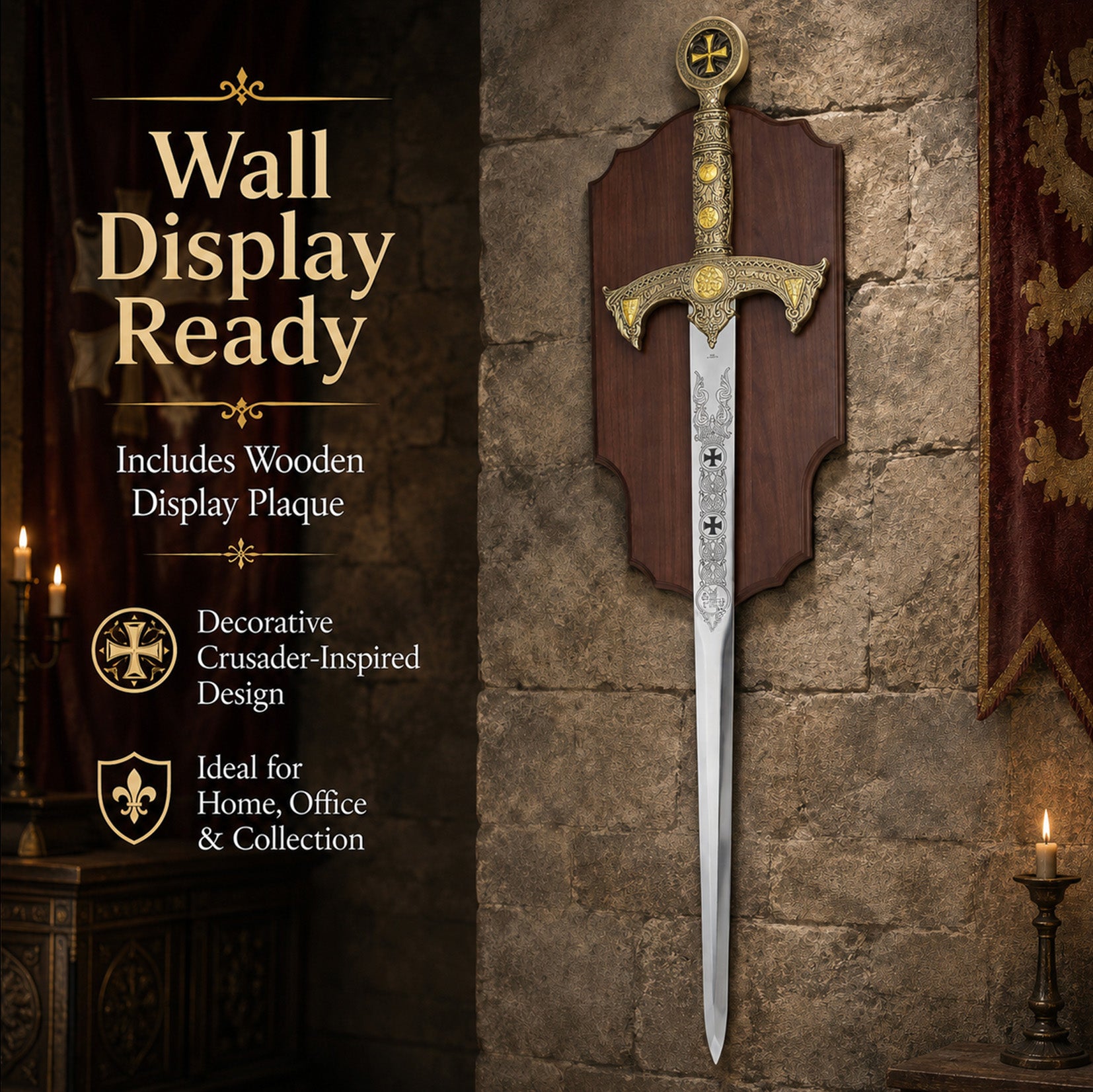 47" Knights of Templar Sword
