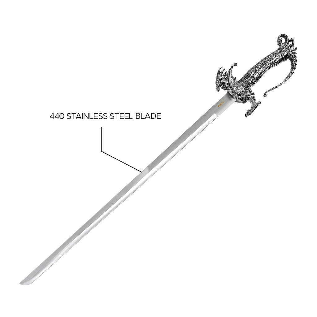 36.75" Silver Dragon Sword