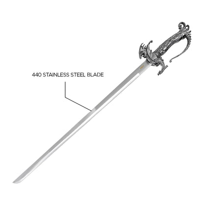 36.75" Silver Dragon Sword