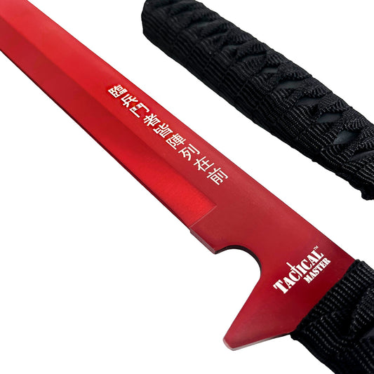 2 PCs Red Machete Set