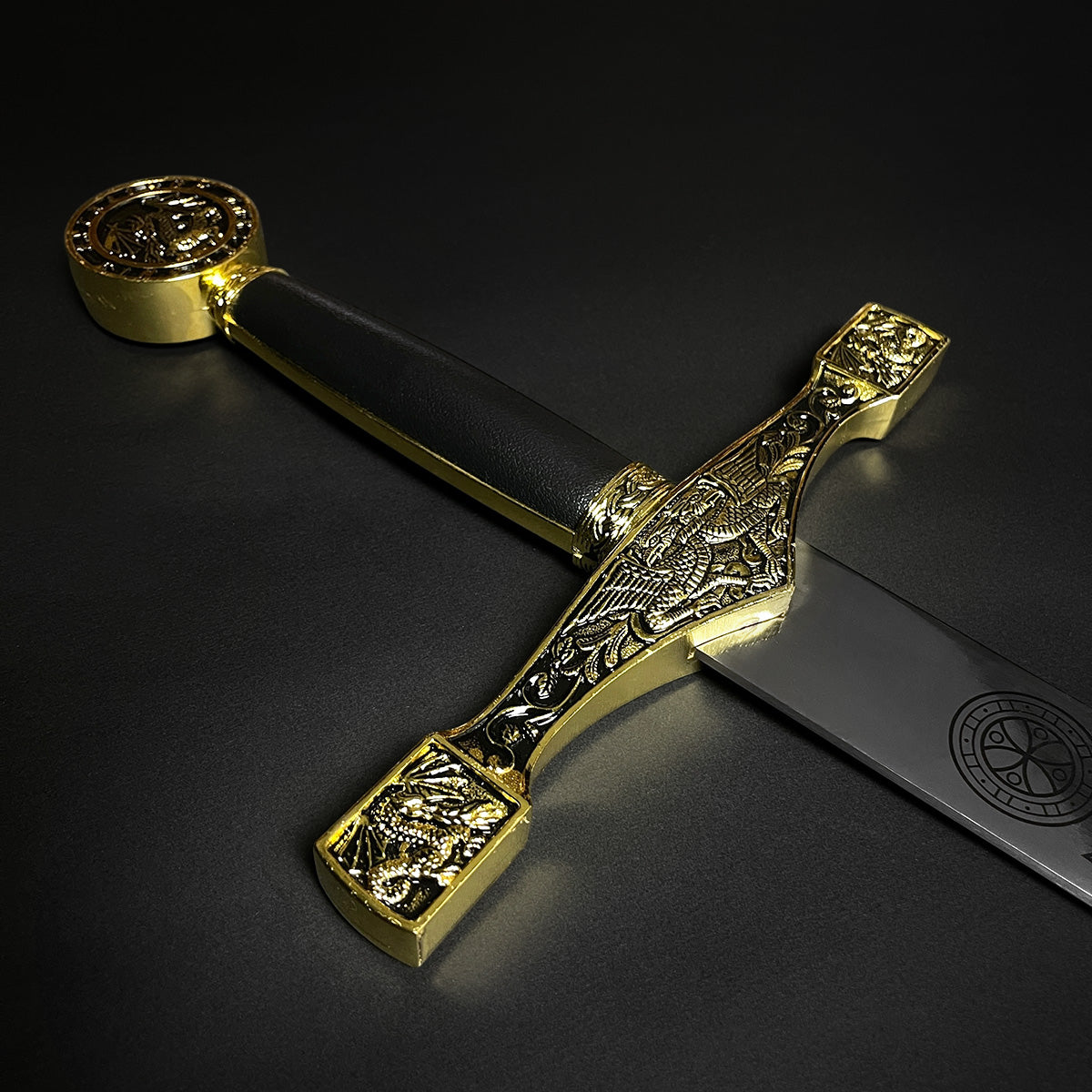 45" Excalibur Sword With Hanging Plaque Knight Collection