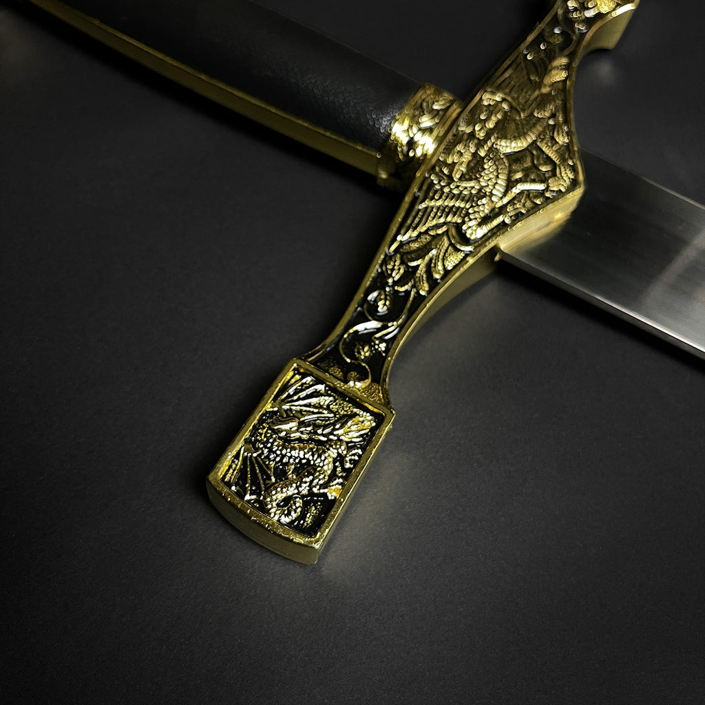 45" Excalibur Sword With Hanging Plaque Knight Collection
