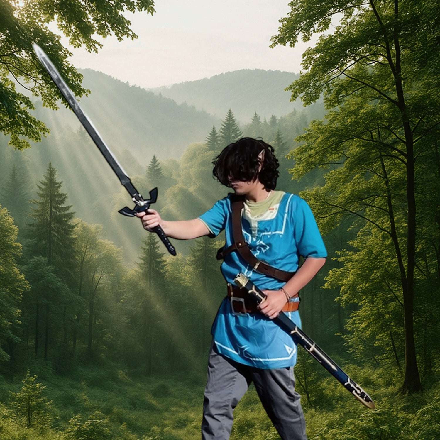 46" Blue Fantasy Sword