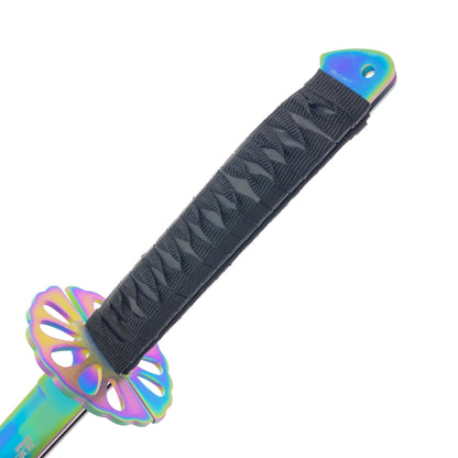 26" Twin Tactical Machete Set Rainbow