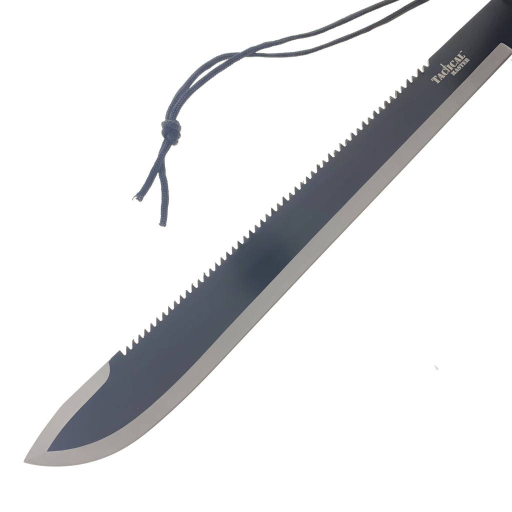 Tactical Master Orange 26" Machete w/Fire Starter & Sharping Stone