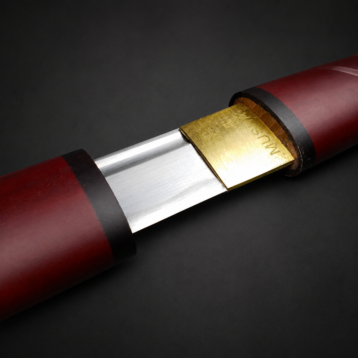 Musha Zatoichi Style Shirasaya (Burgundy)