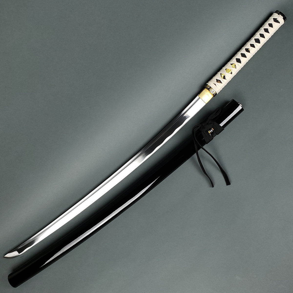 41" Hand Forge Samurai Sword, 1045 steel, Extra dagger, Blac