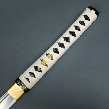 41" Hand Forge Samurai Sword, 1045 steel, Extra dagger, Blac