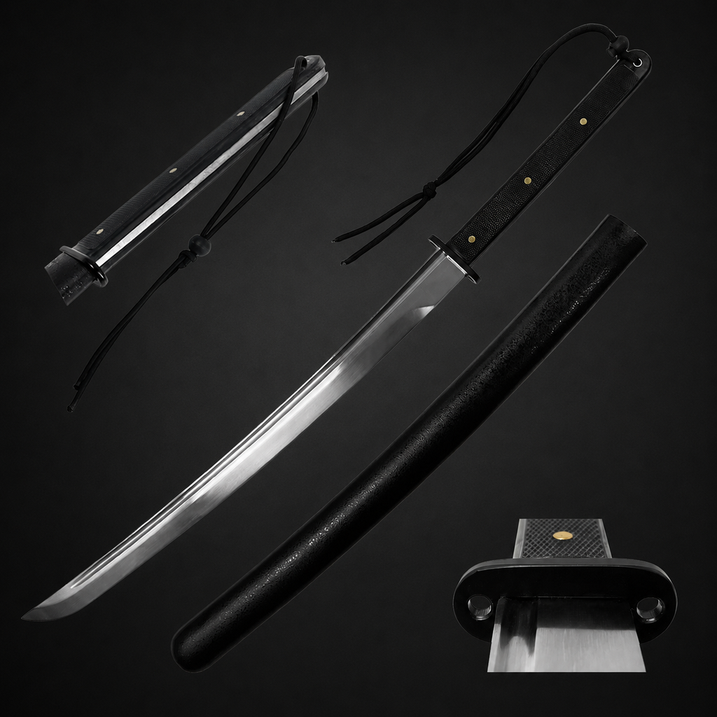 29" 1045 Steel Full Tang Tactical Wakizashi
