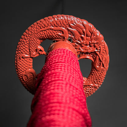 Musha 41" Red Damascus Blade Hand Forged Samurai Sword