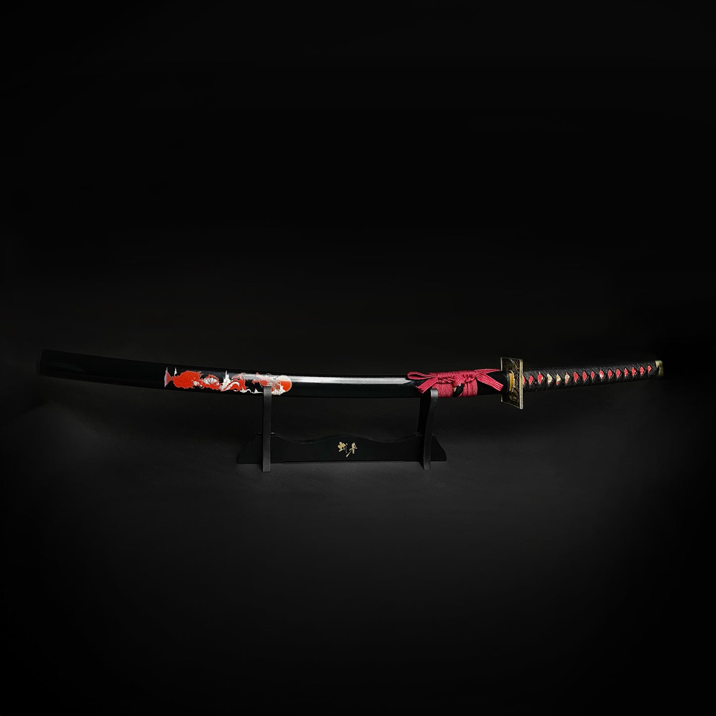 40 1/2" Hand Forged Samurai Sword comes with stand