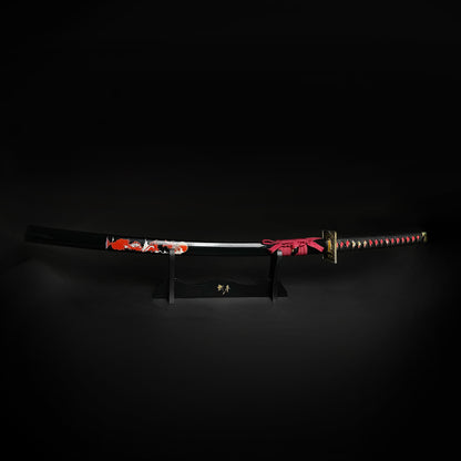 40 1/2" Hand Forged Samurai Sword comes with stand