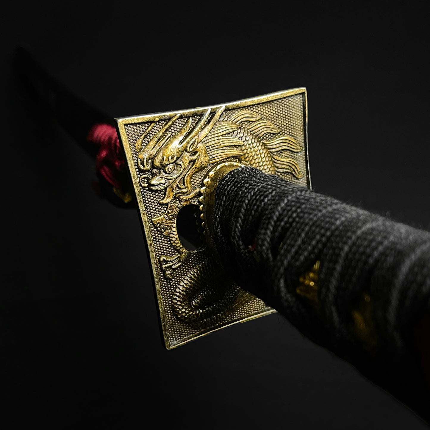 40 1/2" Hand Forged Samurai Sword comes with stand