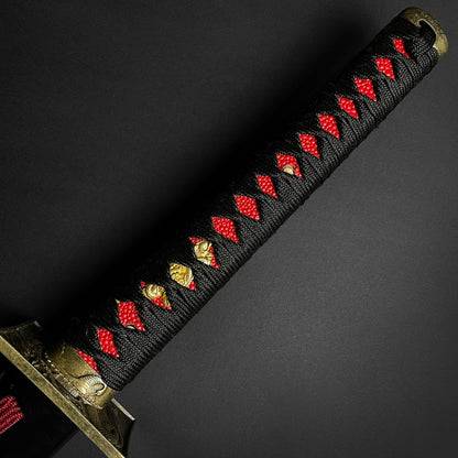 40 1/2" Hand Forged Samurai Sword comes with stand