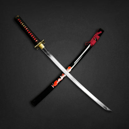 40 1/2" Hand Forged Samurai Sword comes with stand