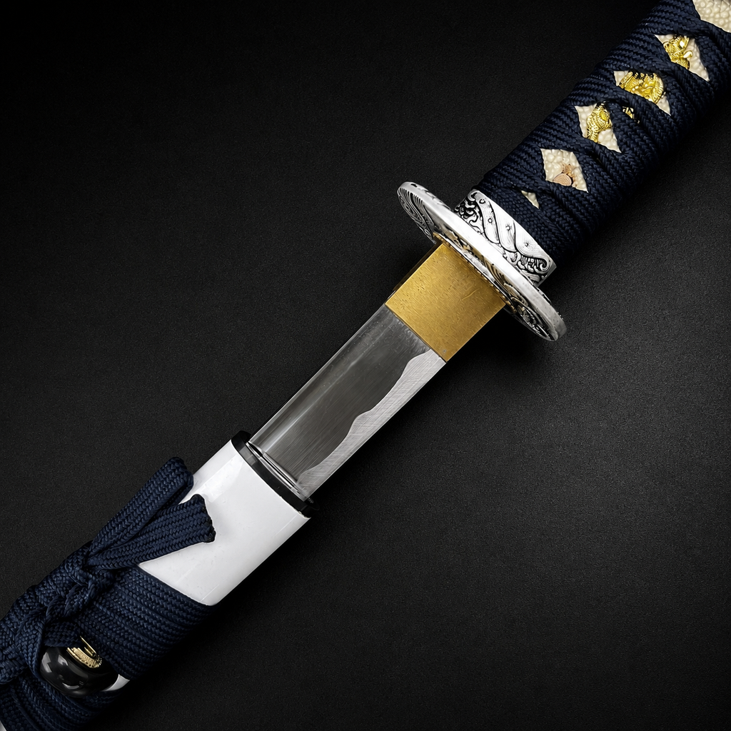 Musha 40.5-Inch White Dragon Katana
