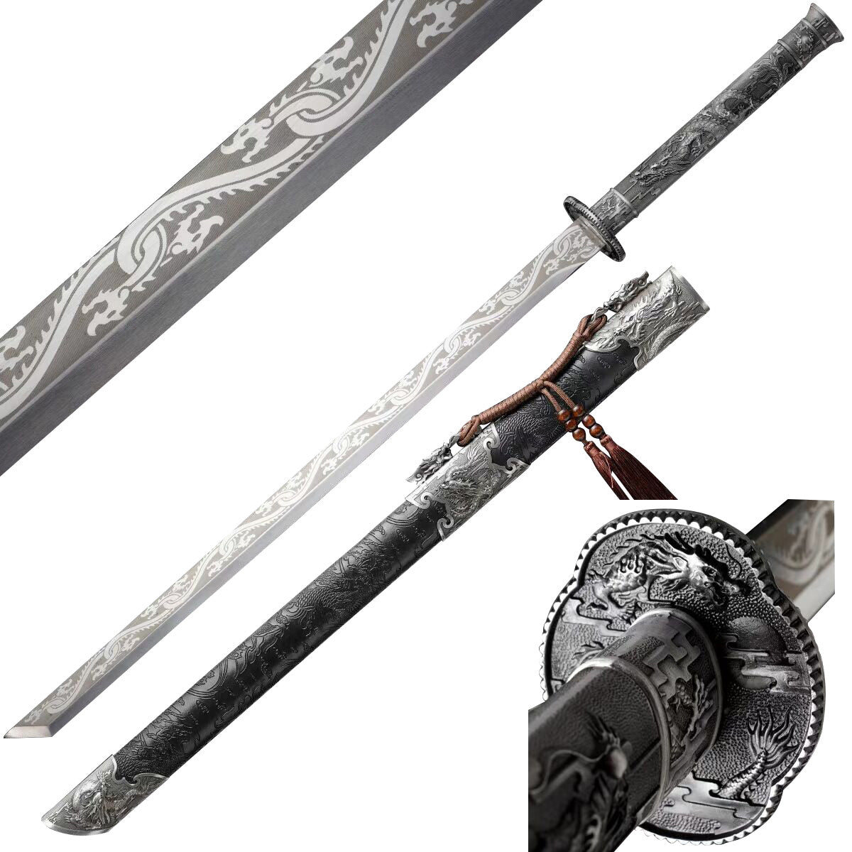 43.25" Hand Forged Tang Sword