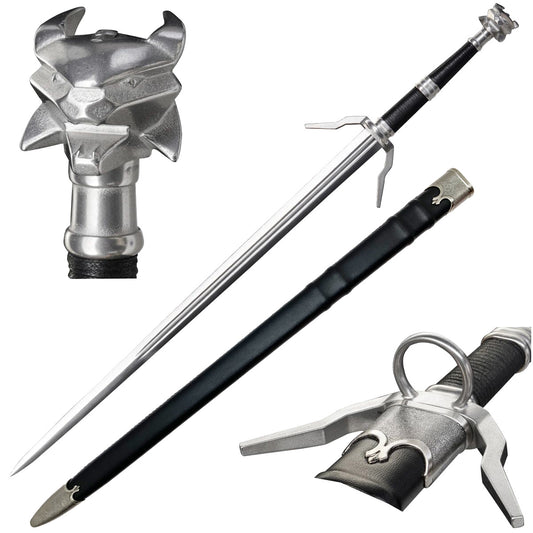 Knight's Collection - Wolf-Head Hand-Forged Medieval  Sword