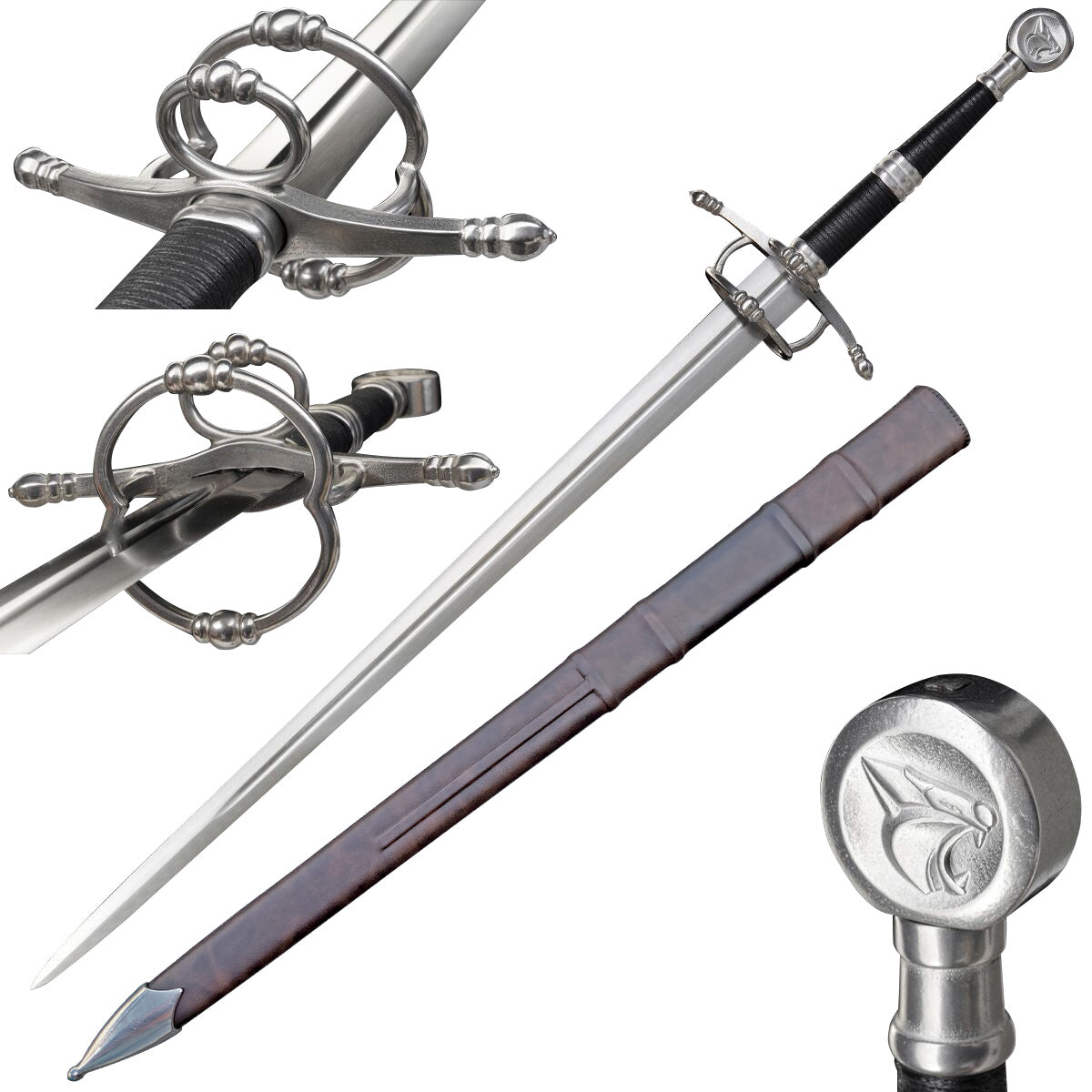 43.3-Inch Hand-Forged Medieval Sword