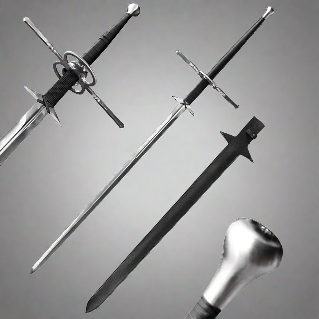 66.14"  Hand Made Sharp 1060 Steel Medieval Sword