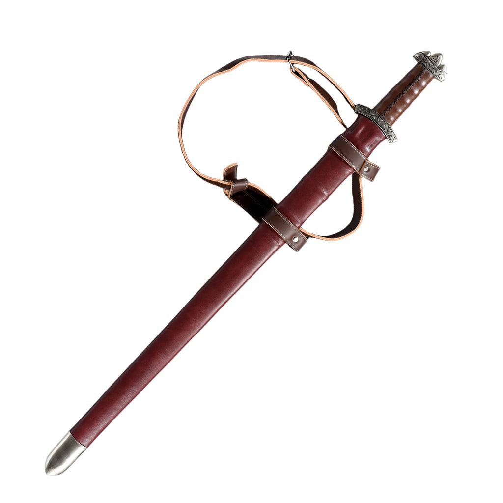 37.8" Hand-Forged Damascus Steel Medieval Sword