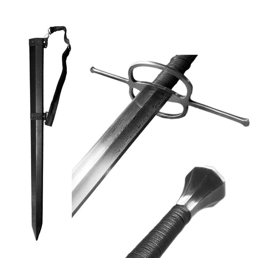 Hand-Forged Damascus Medieval Sword