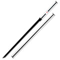 40" white wooden bamboo sword