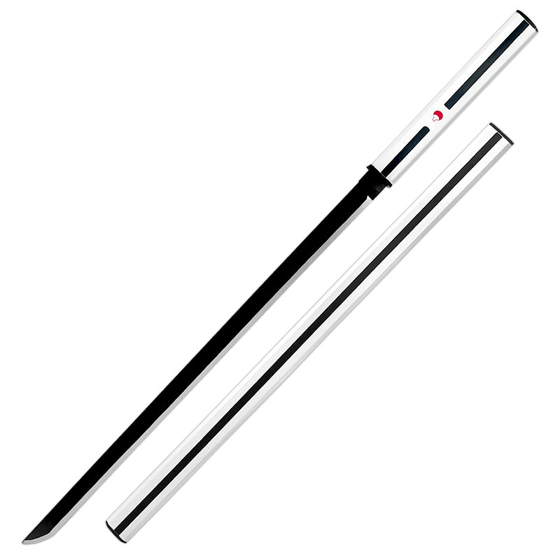 40" white wooden bamboo sword