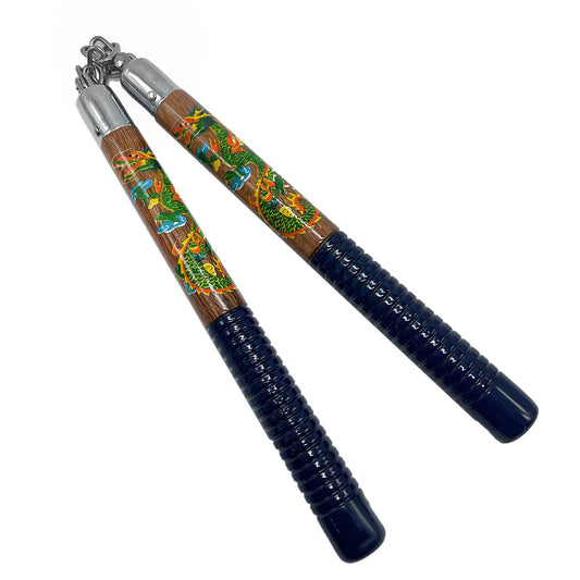 Top Wholesale Martial Arts Gear - 12" Dragon Wood Nunchaku