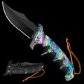 Wholesale EDC Knives - 3.55" Blade / Rainbow Handle / Spring Assisted