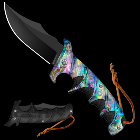 Wholesale EDC Knives - 3.55" Blade / Rainbow Handle / Spring Assisted