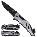 Wholesale Falcon Knives - Bicolor Gray Aluminum Handle Knives