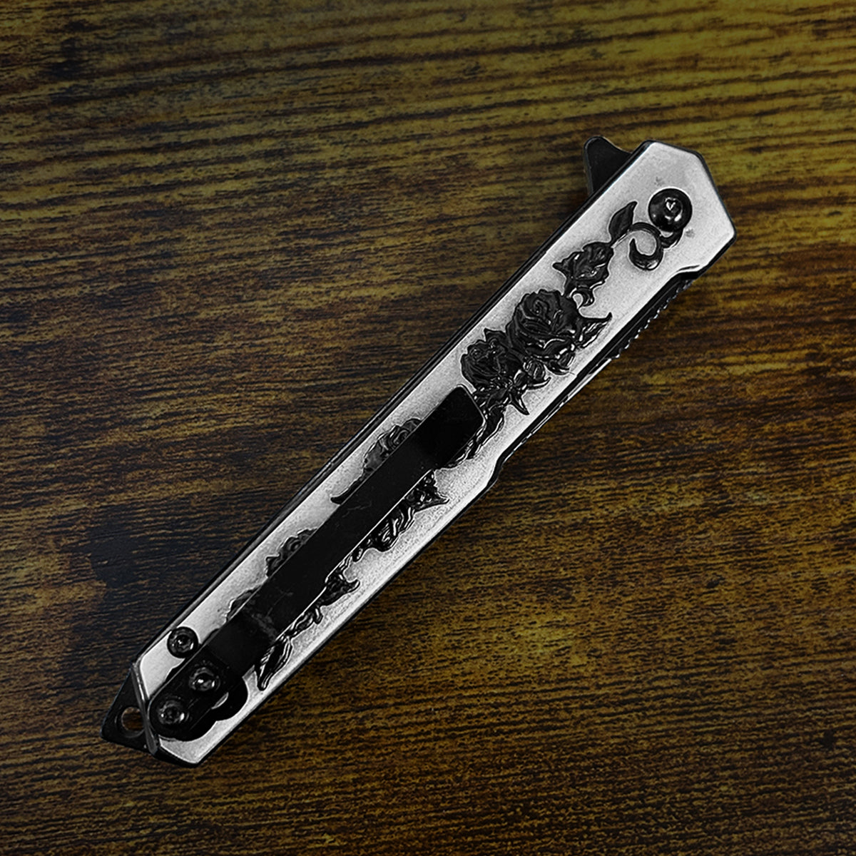 Wholesale Falcon Knives - Rose Design EDC Pocket Knife