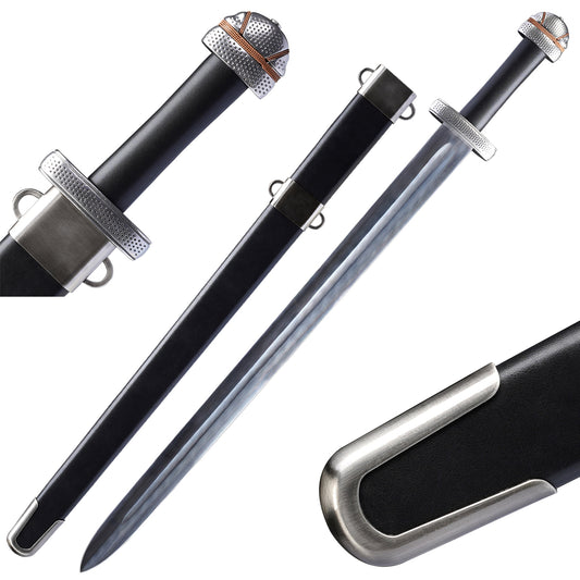 Wholesale Medieval Swords | Hand-Forged Viking Sword Leather Scabbard