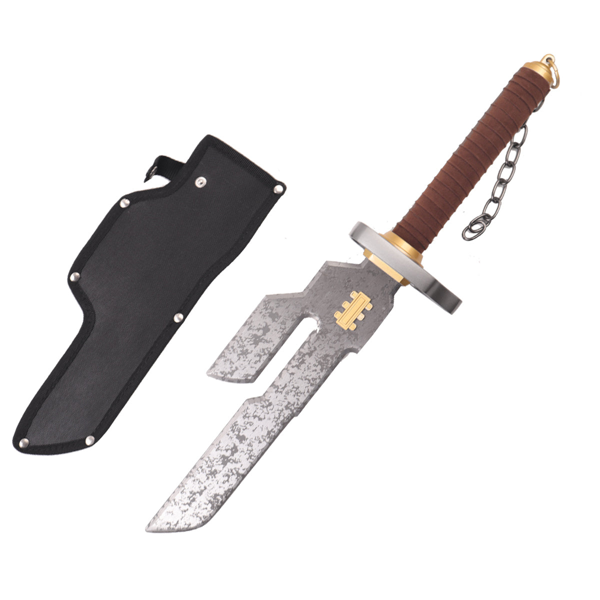 Demon Anime Sword with decorative blade and included sheath for collectors and anime fans
