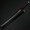 Demon Red Foam Sword with a sleek black blade and red accents, perfect for cosplay and play